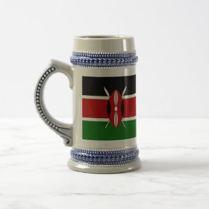 Stein Mugg med Flagga Kenya