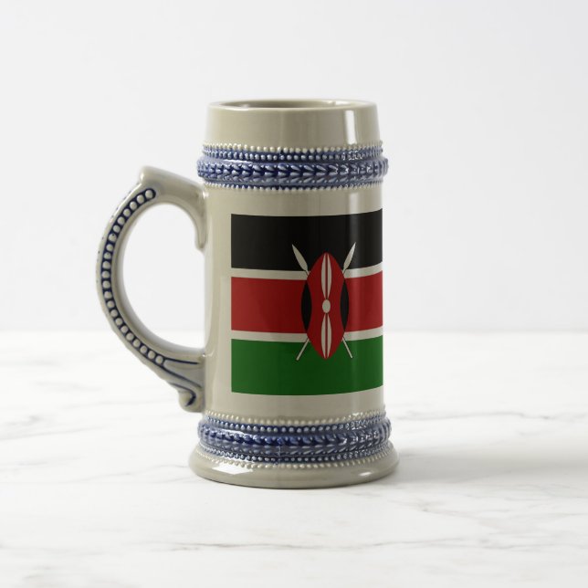 Stein Mugg med Flagga Kenya (Vänster)