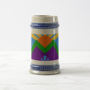 Stein Mugg med Flagga Manitou Vår, Colorado