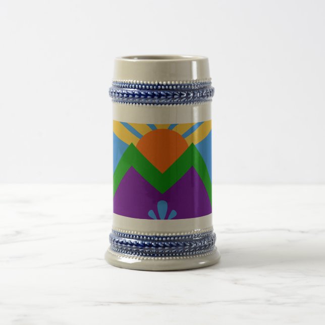 Stein Mugg med Flagga Manitou Vår, Colorado (Center)