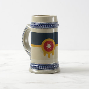 Stein Mugg med Flagga Tulsa, Oklahoma