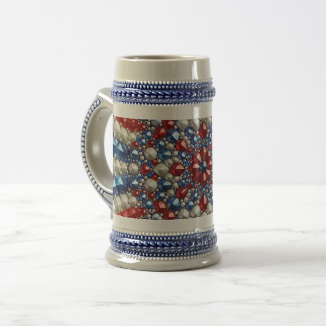 Stein Mugg med Nederländska Färg Design (Framsida vänster)