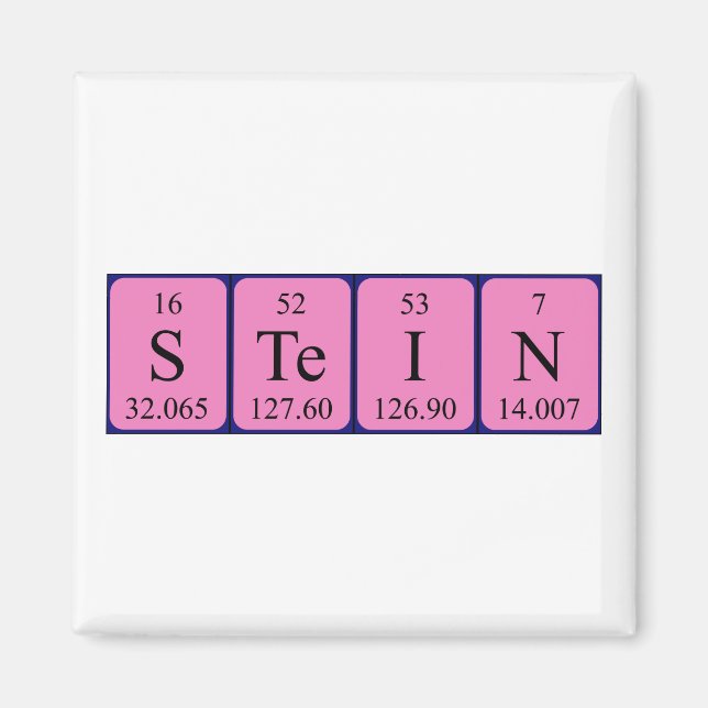Stein Periindisk magnet bord namn (Framsidan)