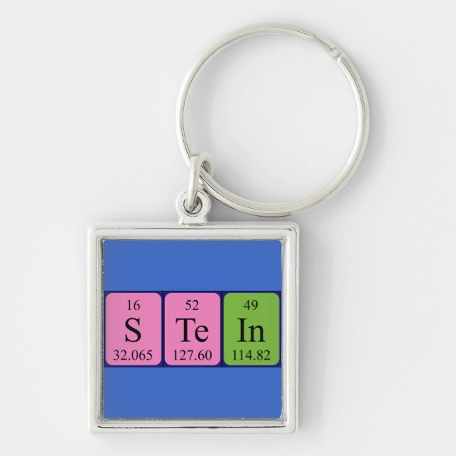 Stein Periodisk nyckelring bord namn (Framsidan)