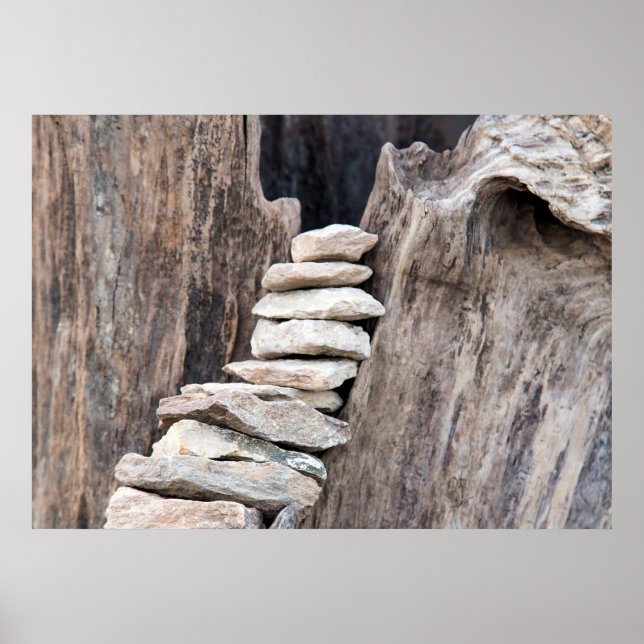 Stein und Holz (vertikal) Poster (Framsidan)