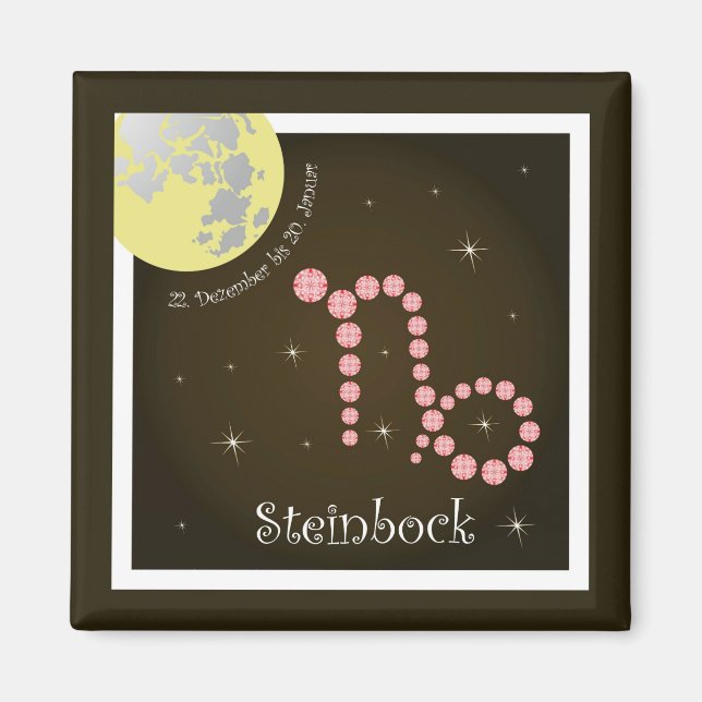 Steinbock 22. 20. Januar Magnet (Framsidan)
