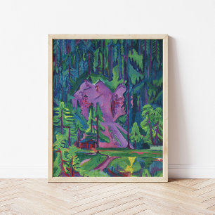Steinbruch bei Wildboden Ernst Ludwig Kirchner Poster