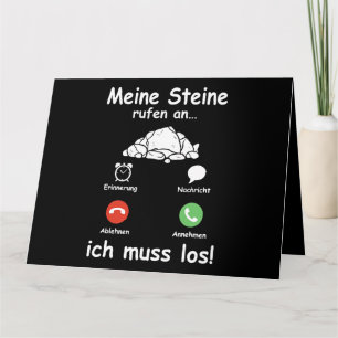 Steine Call Ich Muss Los Geologist Funny Geolog Kort
