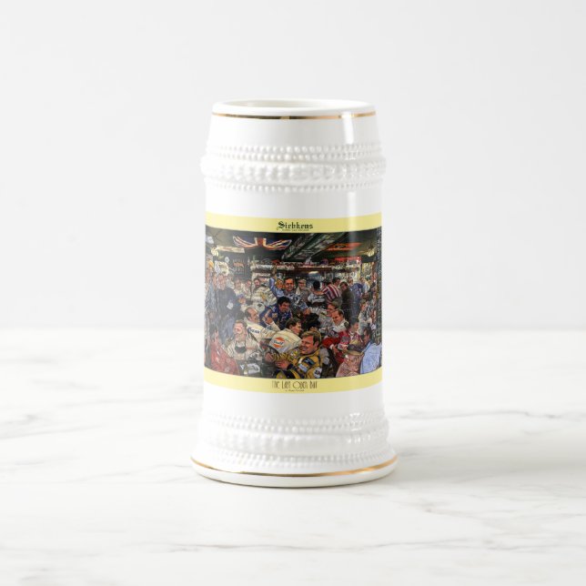 Steinen för Siebkens "sist öppna pub" konst Sejdel (Center)