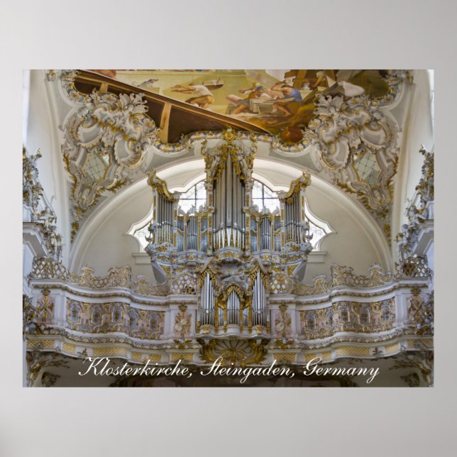 Steingaden kloster orgel affisch (Framsidan)