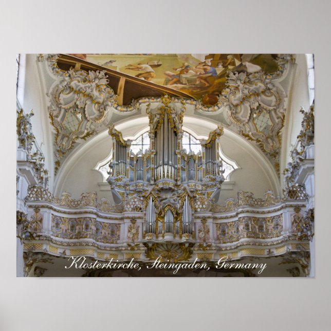 Steingaden kloster orgel affisch (Framsidan)