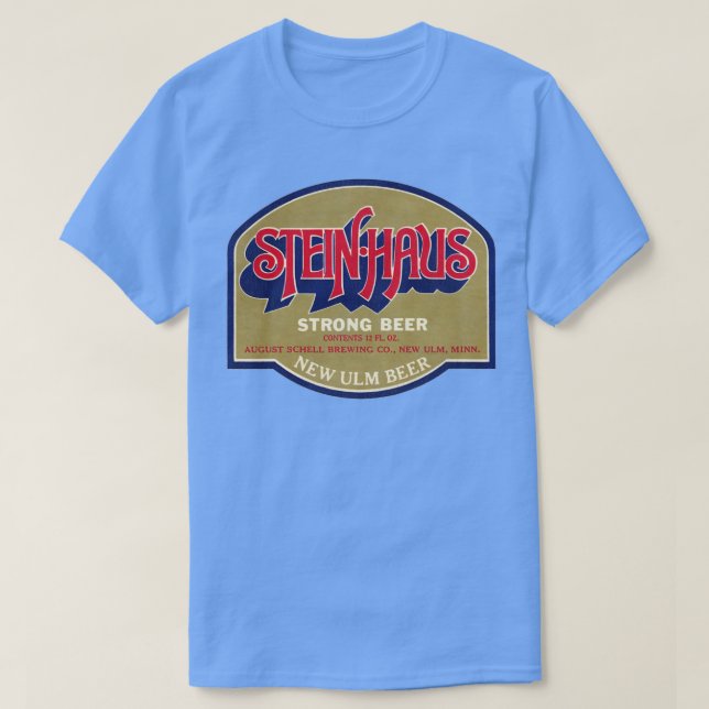 Steinhaus Beer Retro Defunct Breweriana T Shirt (Design framsida)