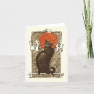 Steinleins katt - Art nouveau Helgkort