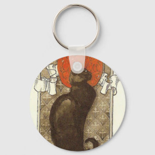 Steinleins katt - Art nouveau Nyckelring