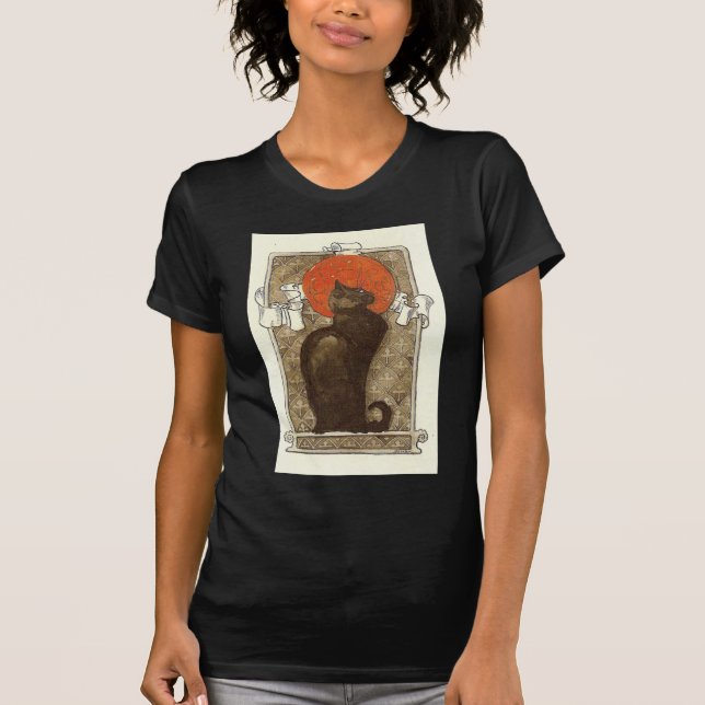 Steinleins katt - Art nouveau Tee (Framsida)