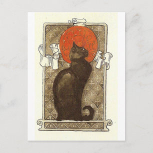 Steinleins katt - Art nouveau Vykort