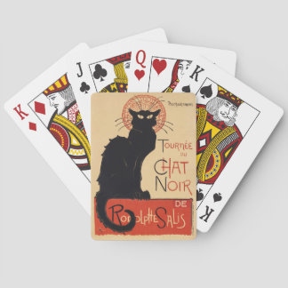 Steinlen Art Nouveau Chic Svart Katt Vintagetryck Casinokort