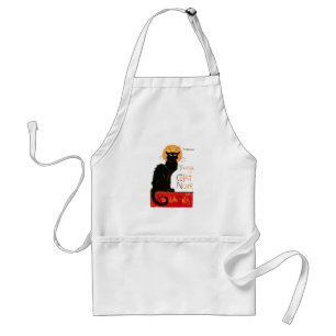 Steinlen Art Nouveau Fransk Svart Katt Konst Förkläde