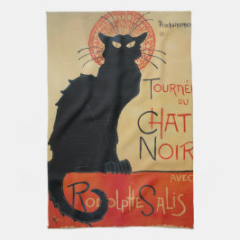 Steinlen art nouveau Tournee du Prata Noir Kökshandduk
