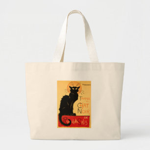 Steinlen Black Cat Classic Artwork Jumbo Tygkasse