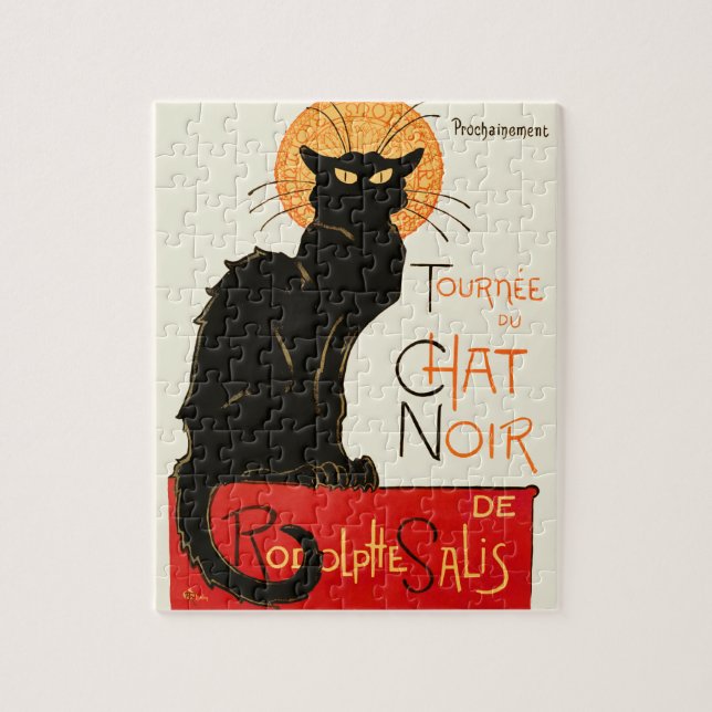 Steinlen Black Cat Classic Artwork Pussel (Vertikal)