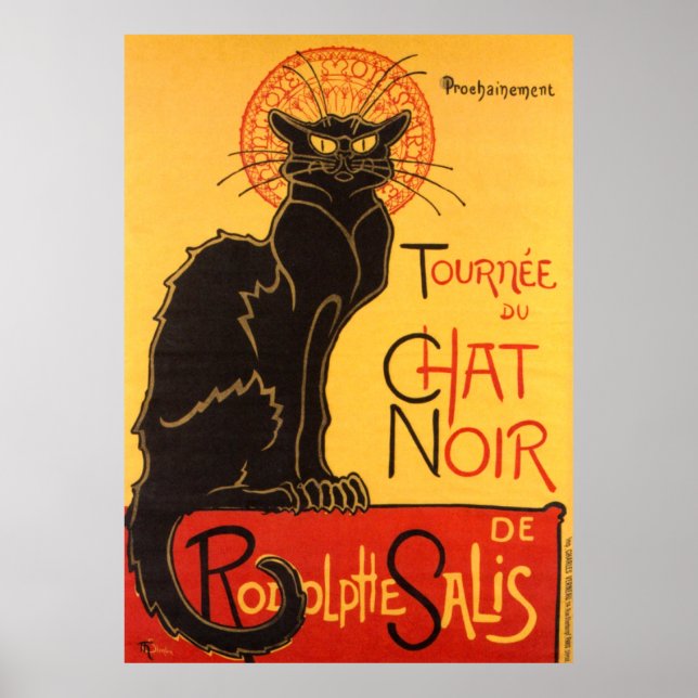 Steinlen: Chatta Noir Poster (Framsidan)