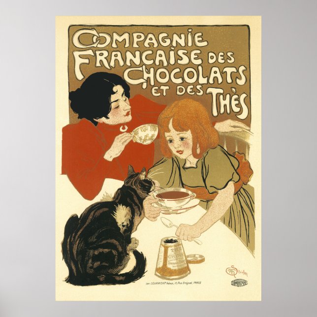 Steinlen - Compagnie Francaise des Chocolats Poster (Framsidan)