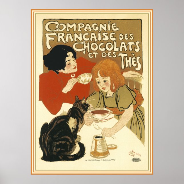 Steinlen - Compagnie Francaise des Chocolats Poster (Framsidan)