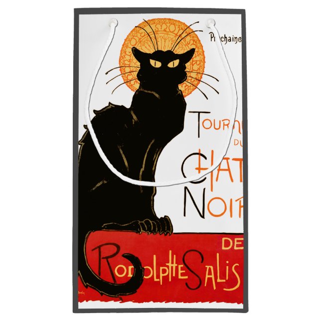 Steinlen Svart Katt Klassisk Fransk Chat Noir Affi (Baksidan)