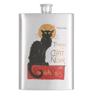 Steinlen Svart Katt Klassisk Fransk Chat Noir Affi Fickplunta