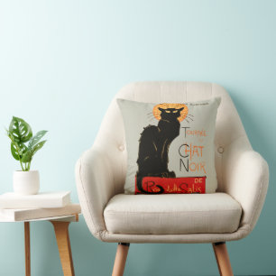 Steinlen Svart Katt Klassisk Fransk Chat Noir Affi Kudde