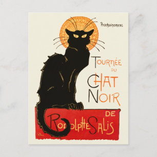 Steinlen Svart Katt Klassisk Fransk Chat Noir Affi Vykort