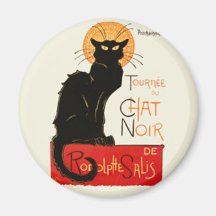 Steinlen Svart Katt Klassisk Konst Magnet