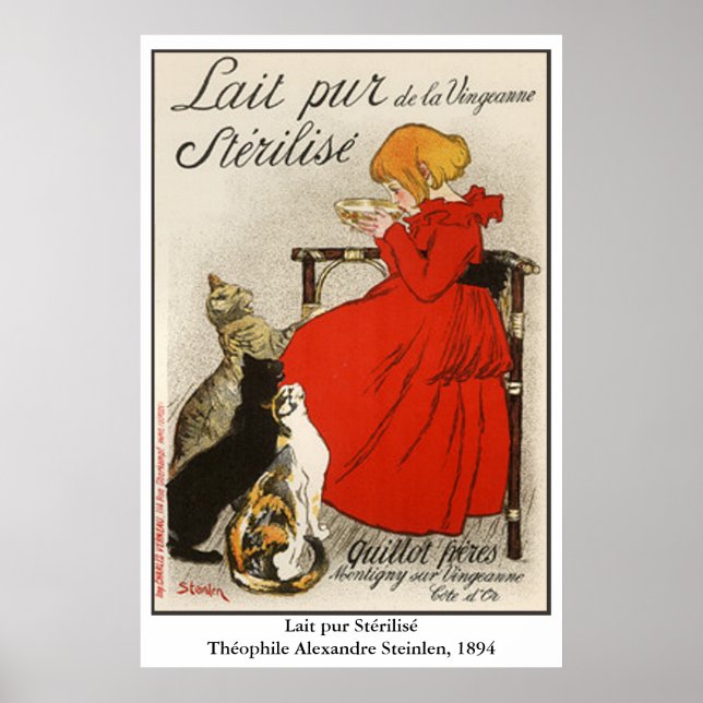 Steinlens Lait pur Stérilisé Poster (Framsidan)