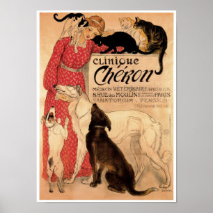 Steinlens vintageClinique Chéron - tryck