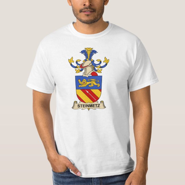 Steinmetz familjvapensköld t-shirt (Framsida)