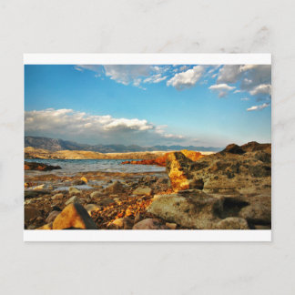 Steinstruments auf der Insel Pag in Kroatien Vykort