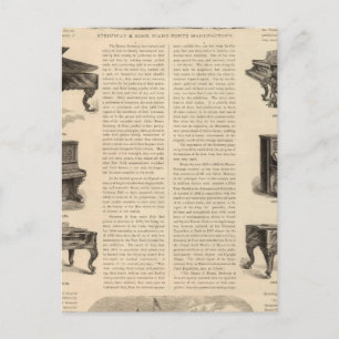 Steinway och Sons, Piano Manufacutrers Vykort
