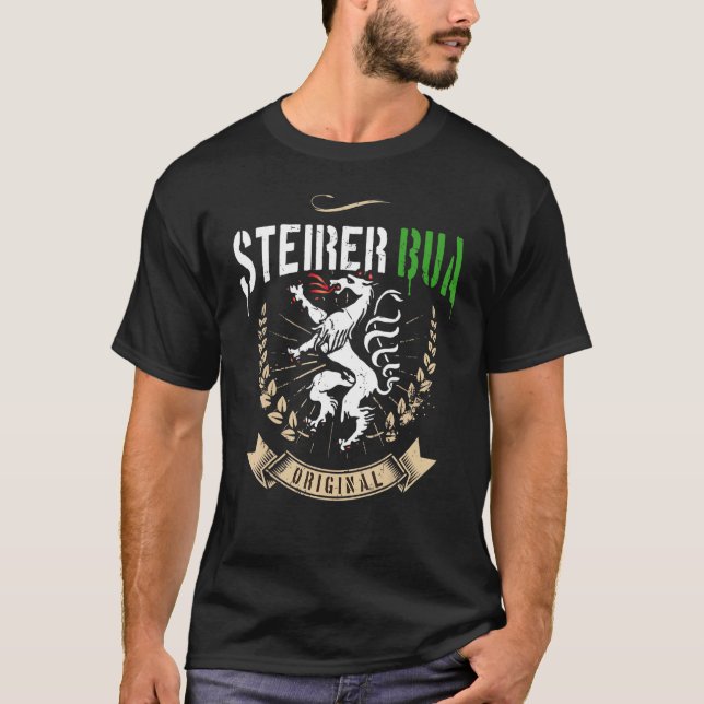 Steirer Bua Steiermark Jackar av Arm Panther Steir T Shirt (Framsida)