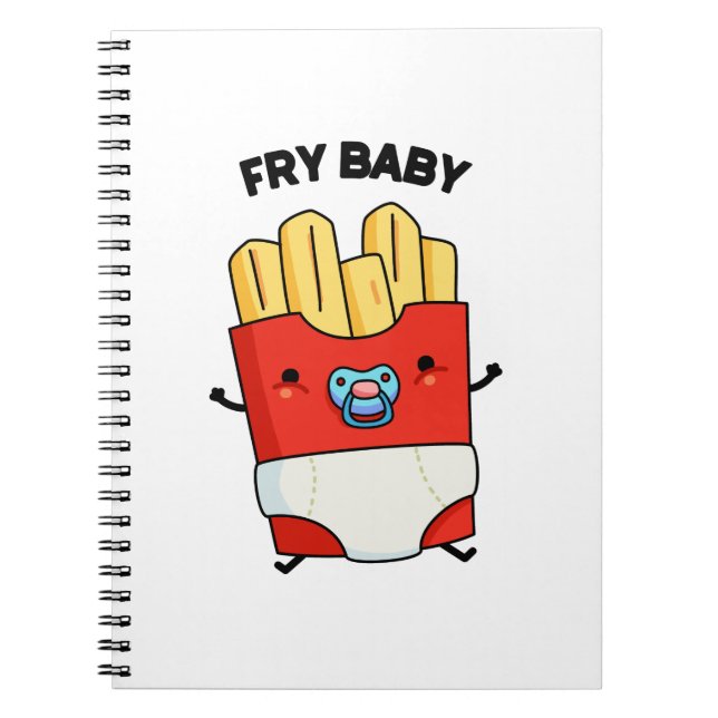 Steka Baby Rolig Pun Om Pommes Frites  Anteckningsbok (Framsidan)
