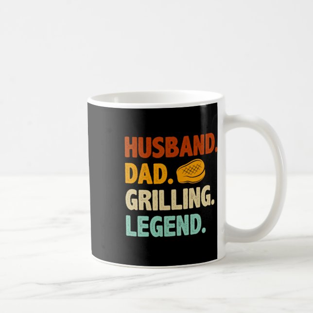Steka Bbq Pappa Rolig Make Grill Pappa Legend Kaffemugg (Höger)