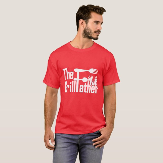 Stekande Pappa T-Shirt (Hel framsida)