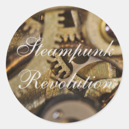 Stekare: Steampunk Revolution. Bevakningsmekanism Runt Klistermärke