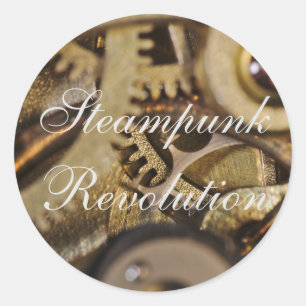 Stekare: Steampunk Revolution. Bevakningsmekanism Runt Klistermärke