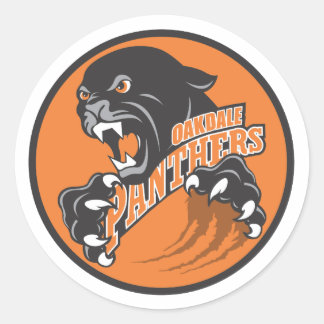 Stekare, stor runt klistermärke