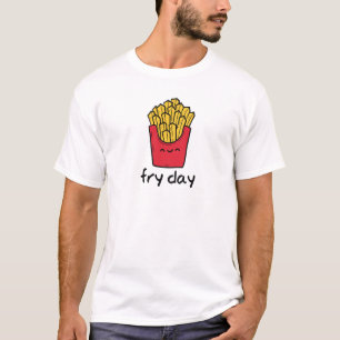 Steker lycklig fransk för den roliga vitsfredagen t-shirt