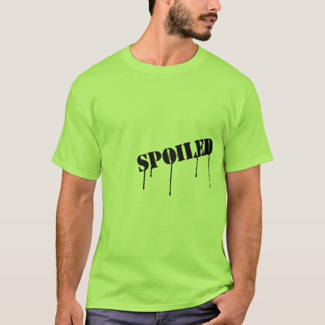 Stekflott målar "spolierade" T-tröja T-shirt (Framsida)