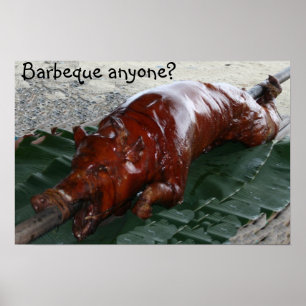 Stekgris, grillfest någon? poster