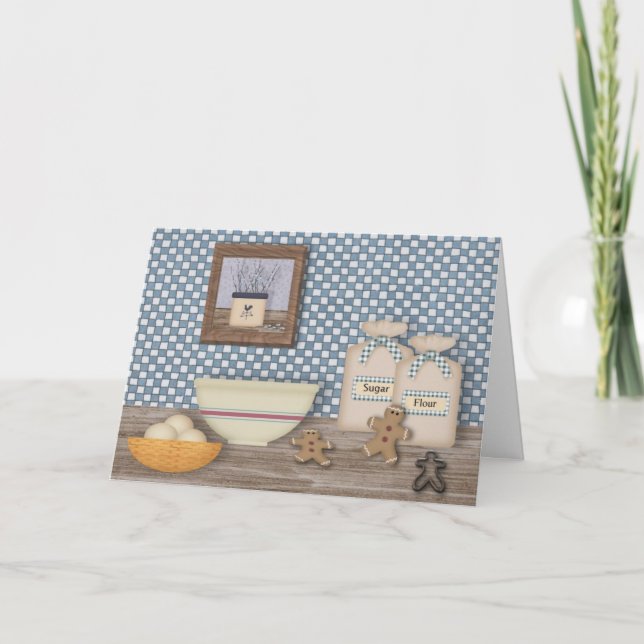 Stekhet julkort för stort tryck för helgkort (Framsida)