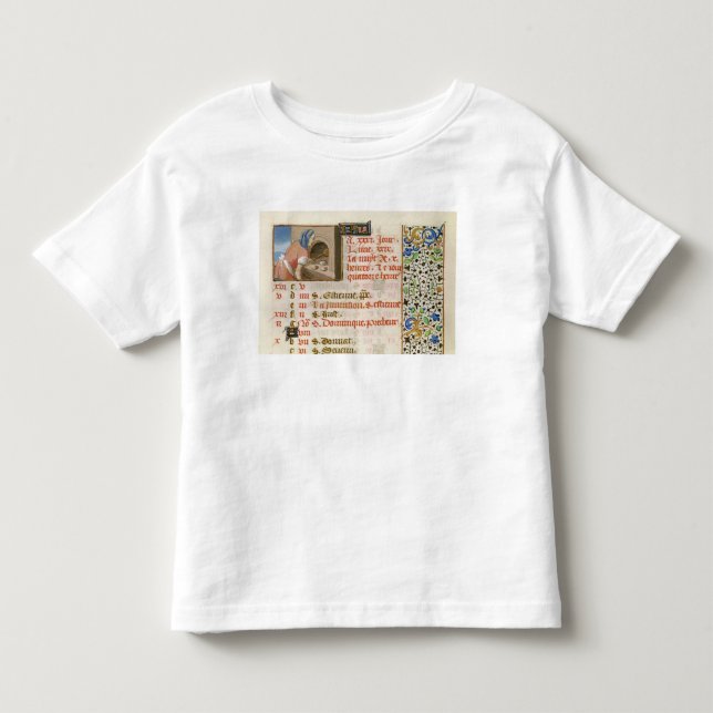 Stekhett bröd, från en bok av timmar t-shirt (Framsida)